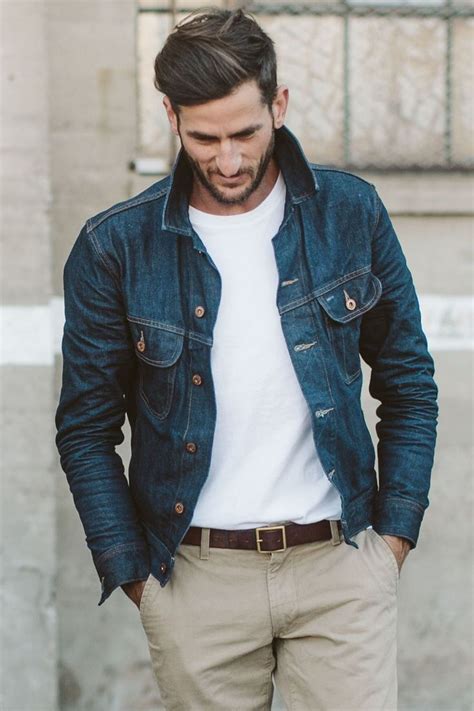 Men's luxury denim: jackets, jeans, and shirts .